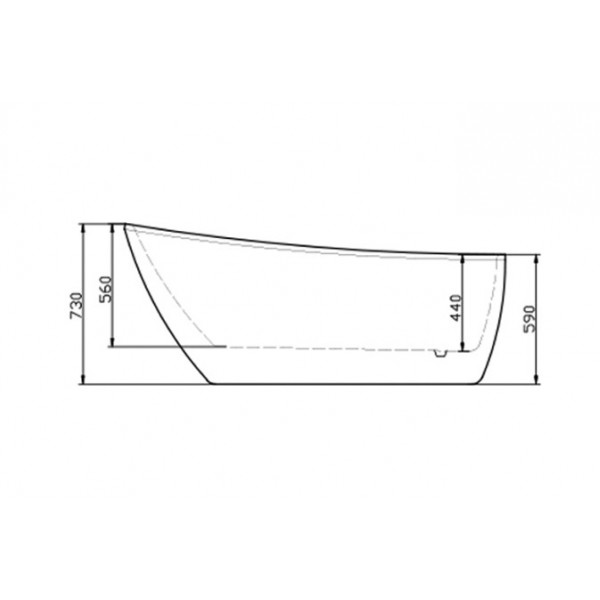 Cada freestanding Natasha 173x78cm cu instalatie completa, Florida - Img 5