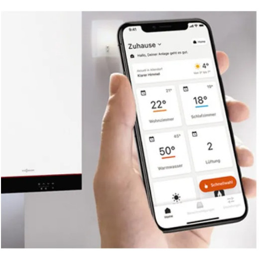 Centrala termica in condensatie combi-Viessmann Vitodens Boka 050-W 19KW WIFI - Kit de evacuare inclus in pret - Img 4
