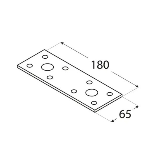 Conector lemn plat 180 mm - Img 2