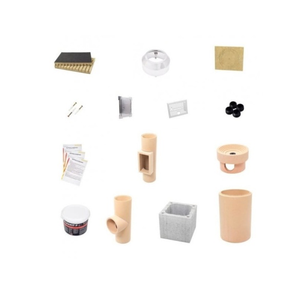 Cos de fum ceramic SKORSTEN PLUS 20, racord 90 grade, 6m - Img 2