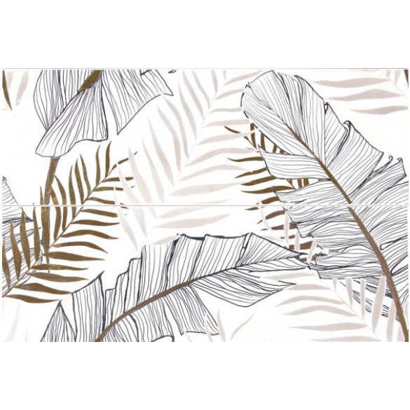 Decor BIANCO ART LEAVES 4795 25.5x75.5cm