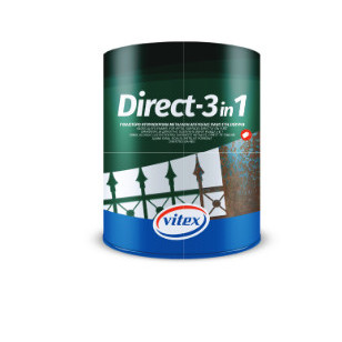Email pentru metal anticoroziv 10 alb 750ml Vitex DIRECT 3 in 1