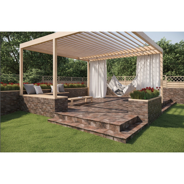 Faianta elevatie ARTEON TAUPE interior/exterior, maro-negru mat, tip caramida 6.6X24.5cm  - Img 3