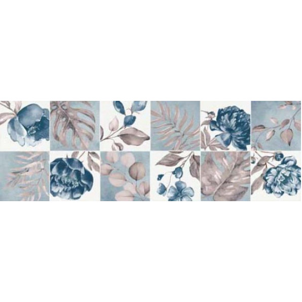 Faianta FAENZA BLUE PATCHWORK 4808 25.5x75.5cm - Img 2