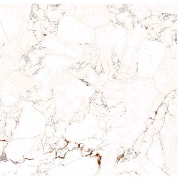 Gresie MARQUINA WHITE 6215, tip marmura, portelanata, lucioasa, interior, alba 45x45cm Kai - Img 3