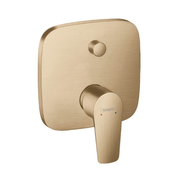 Ornament baterie cada/dus brushed bronze TALIS E Hansgrohe fara corp incastrat HAN71745140