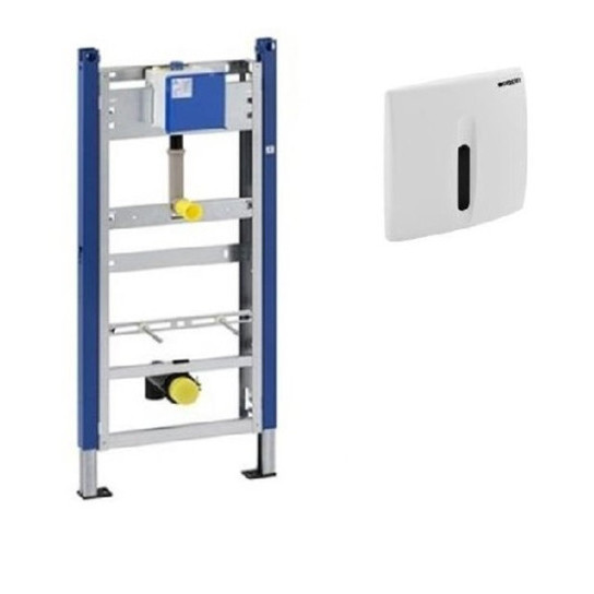 Pachet DUOFIX BASIC alb pentru pisoar cu spalare actionata electronic cu infrarosu 111.695.11.5