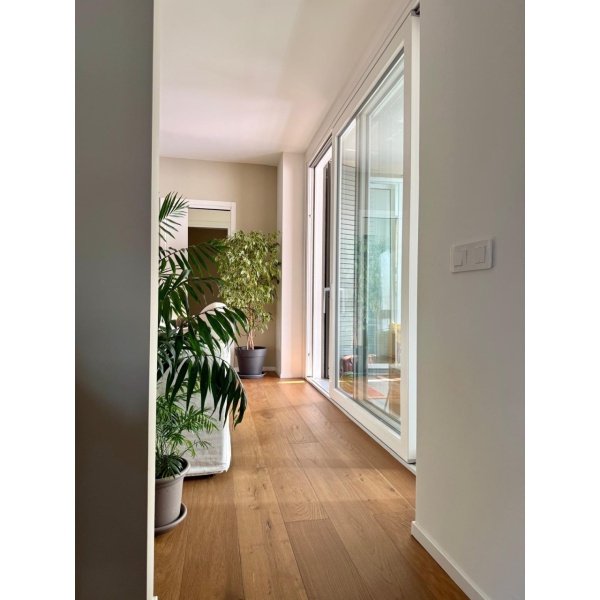 Parchet dublustratificat Ecowood Smoked Oak, producție Italia, 14x190x1900mm 2.888mp/cut Milano Parquet - Img 2