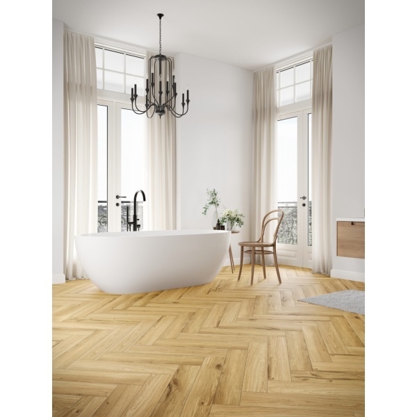 Pardoseala SPC 6 mm Honey Oak, P7001 herringbone-1.75mp/pac, The Floor - Img 3