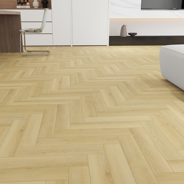 Pardoseala tip parchet SPC Herringbone ENNIKA EDEN OAK 6,5 mm, 33, 1,112mp/pac placa A/B - Img 3