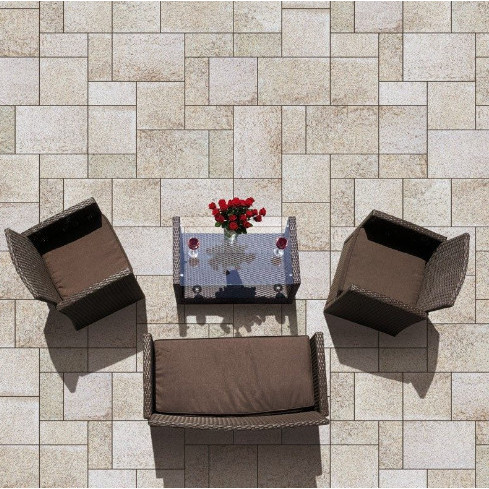 Pavaj Semmelrock Umbriano combi 6cm granit bej marmorat