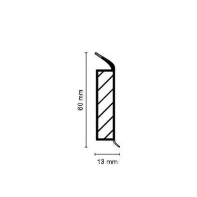 Plinta parchet EP 60/13 flex life W636 STEJAR AURIU 2.5ml Dollken - Img 2