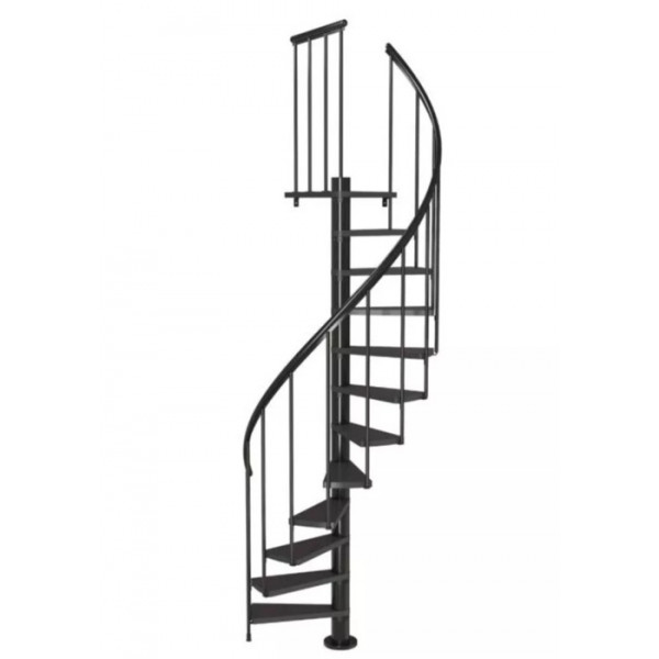 Scara de interior in spirala antracit 120cm Calgary Dolle