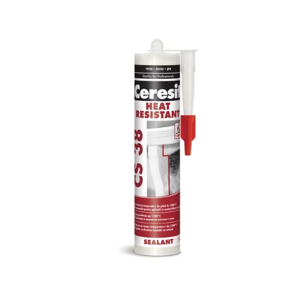 Silicon rezistent la temperaturi inalte negru 280ml CS 38 Ceresit