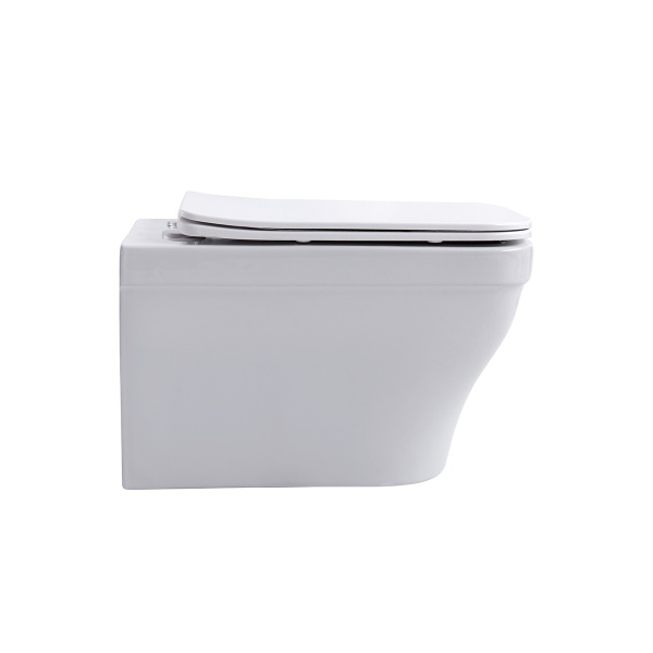 Vas WC suspendat Rimless Elegance, alb, cu capac Soft Close, Anahita - Img 5