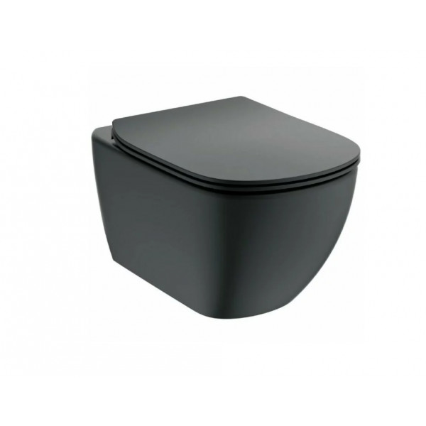 WC suspendat AquaBlade Tesi silk black T0079V3 - Img 2