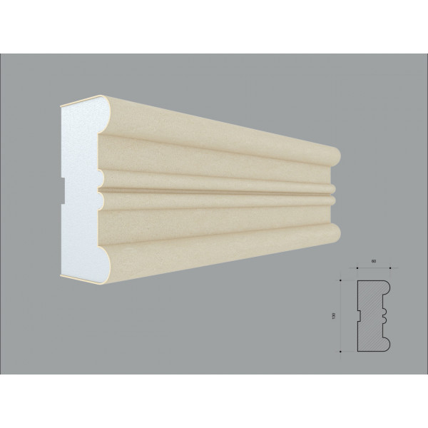 Ancadrament fereastra FP142 dimensiuni 130x60x2000mm