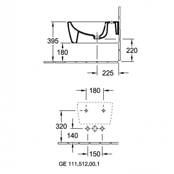Bideu suspendat Avento Villeroy &amp; Boch 54050001 - Img 5