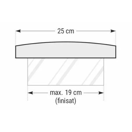 Capac interval gard - Royal smoke 50x25x4 cm - Img 2
