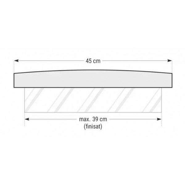 Capac interval gard - Royal smoke 50x45x5 cm - Img 4