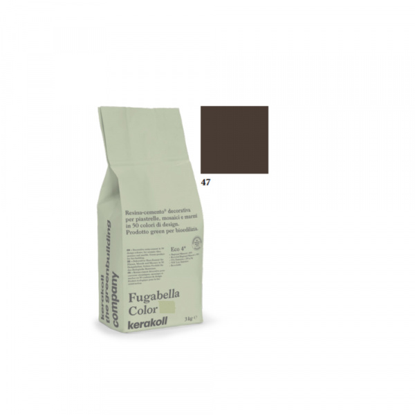 Chit de rosturi gresie/faianta NEGRU 47 3kg FUGABELLA COLOR KERAKOLL