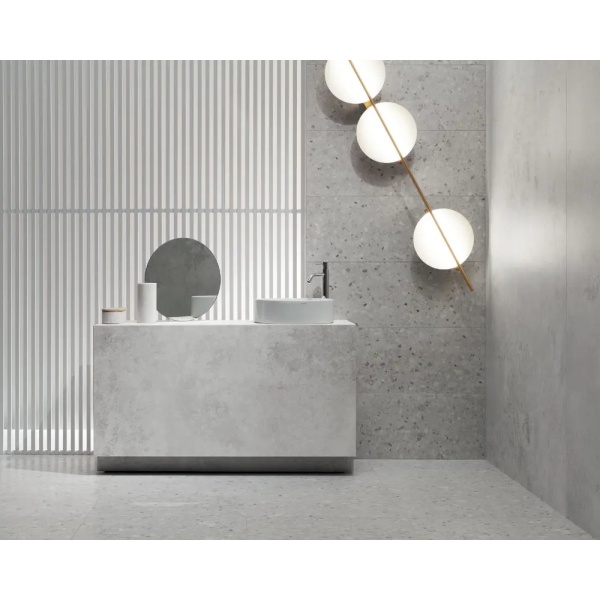 Gresie Zimba Light Grey Str Porcelain MAT 59.8x119.8cm Tubadzin - Img 2
