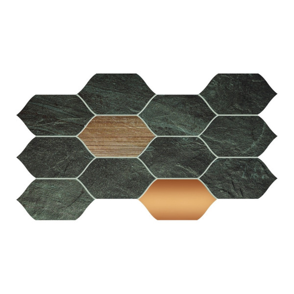 Mozaic LESOTHO GRAPHITE 22.3x42.9cm