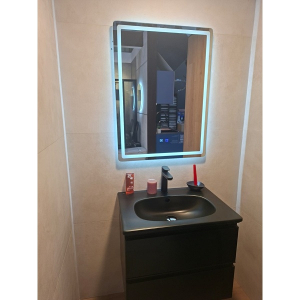 Oglinda dreptunghiulara Smart cu touch si dezaburire 60x80cm - Img 3