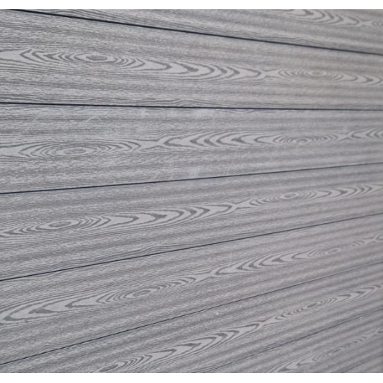 Panou gard WPC cu stalpi Bill Fence gri inchis 1800x1830mm - Img 4