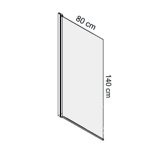 Paravan de cada pivotant dintr-o bucata 80x140 cm Mediterraneo P01BS01 - Img 2