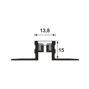 Profil de dilatatie bej din aluminiu MSA 25 2.5ML/BUC - Img 3