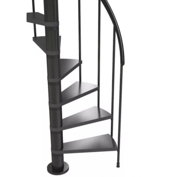 Scara de interior in spirala antracit 120cm Calgary Dolle