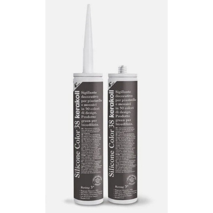 Silicon sanitar Negru 38 310ml SILICONE COLOR KERAKOLL