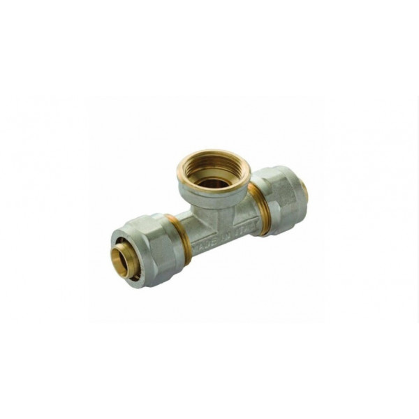 Teu strangere pentru teava multistrat D16mm x 1/2" - 16mm filet interior