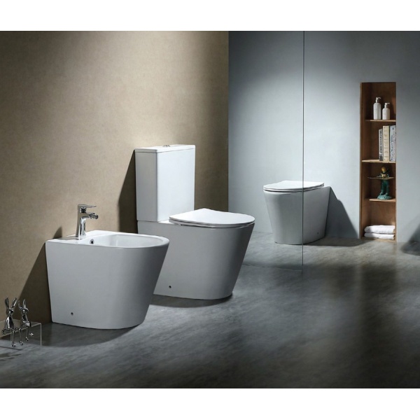 Vas WC BTW Rimless cu rezervor si capac Soft Close, alb, Beauty, Anahita - Img 4