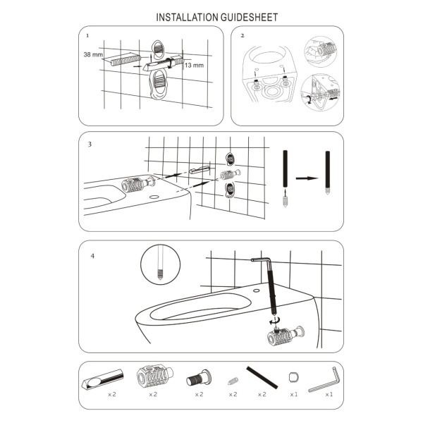 Vas WC suspendat Art, alb, Rimless, cu functie de bideu si capac Soft Close, Anahita - Img 6