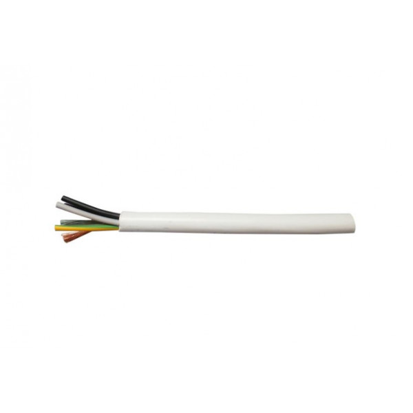 Cablu electric MYYM,HO5VV-F,5X2,5 mm² alb la metru
