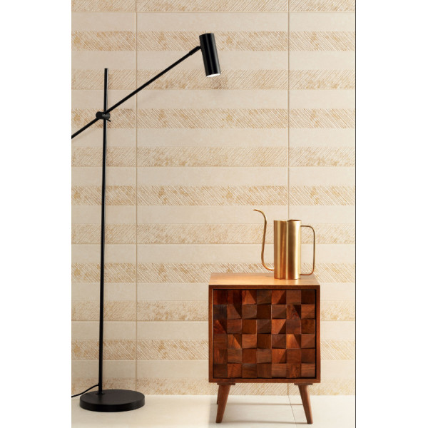 Decor CREDO LINES interior, baie, crem mat cu linii aurii 30.8x60.8cm Tubadzin - Img 2