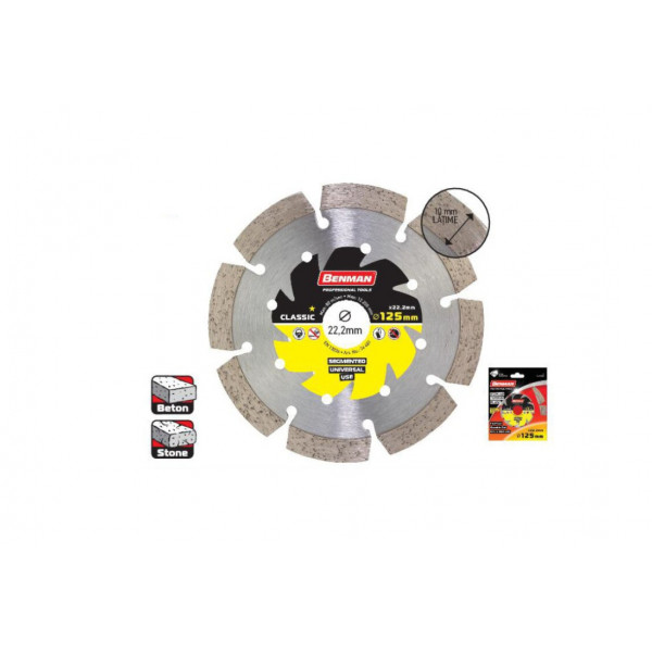 Disc Diamantat Universal Sermentat ø 115 ; 125 ; 230 mm - Img 2