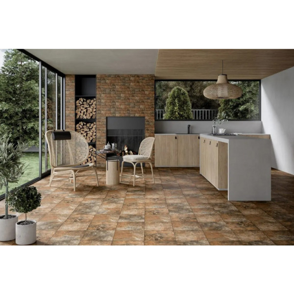 Faianta elevatie ARTEON BROWN interior/exterior, bej-maro inchis mat, tip caramida 6.6X24.5cm  - Img 3