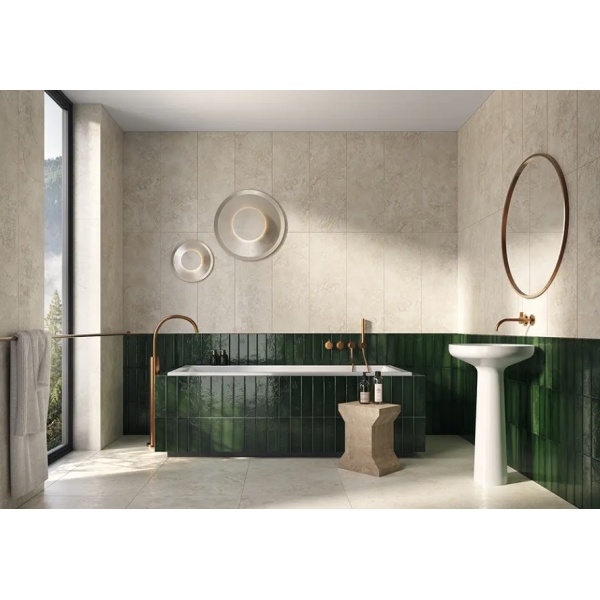 Faianta PURE STONE STR, baie/bucatarie, interior, bej, tip travertin 32.8x89.8cm - Img 2