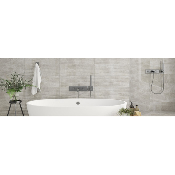 Faianta SILVER GREY ONDA 4732 25.5x75.5cm - Img 3