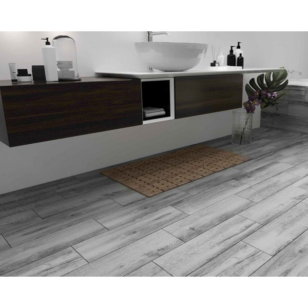 Gresie MERTEAK GRIS tip lemn gri, pe baza de klinker , interior- exterior 17.5x60cm Cerrad - Img 2