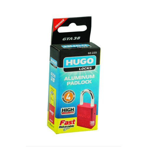 Lacat Hugo din aluminiu 38 portocaliu GT - Img 3