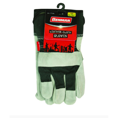 Manusi de piele vita gri-negru marimea 10 / XL - Img 2