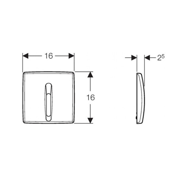 Pachet DUOFIX BASIC alb pentru pisoar cu spalare actionata electronic cu infrarosu 111.695.11.5 - Img 3
