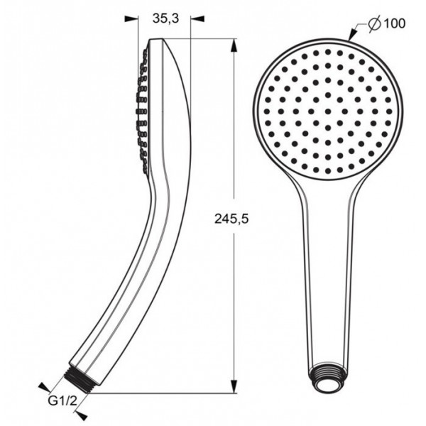Para dus IDEALRAIN SOFT silk black - Img 2
