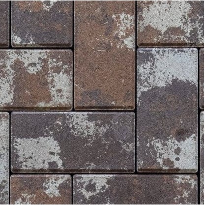 Pavaj Semmelrock Rettango combi 6cm cappuccino