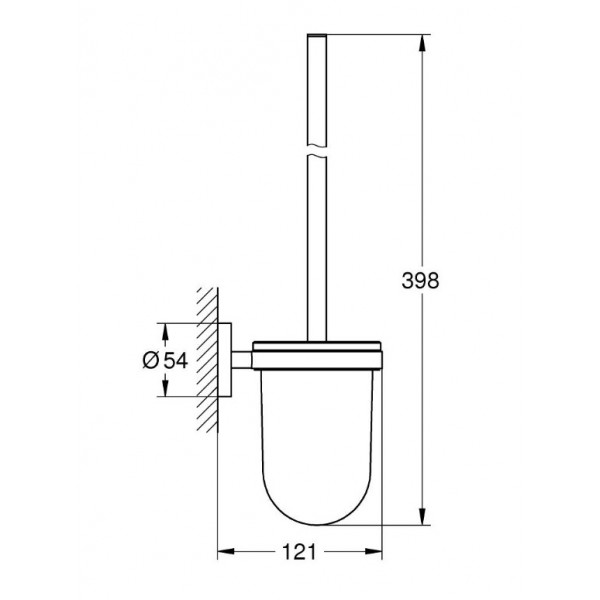 Perie wc ESSENTIALS 40374001 Grohe - Img 2