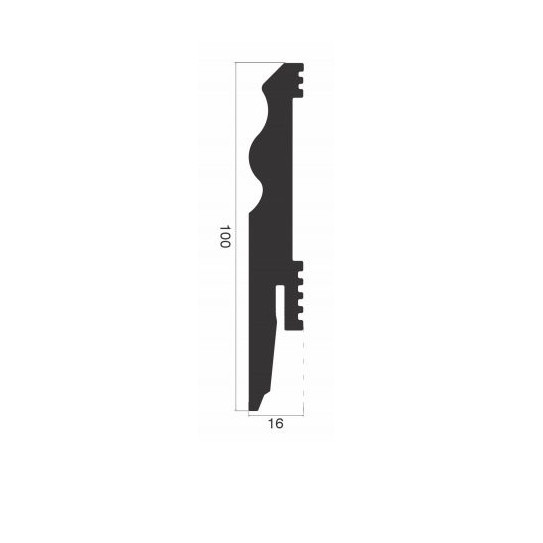 Plinta polimer PPTO 100 TOPAZ ALB 2.2ML/BUC - Img 2